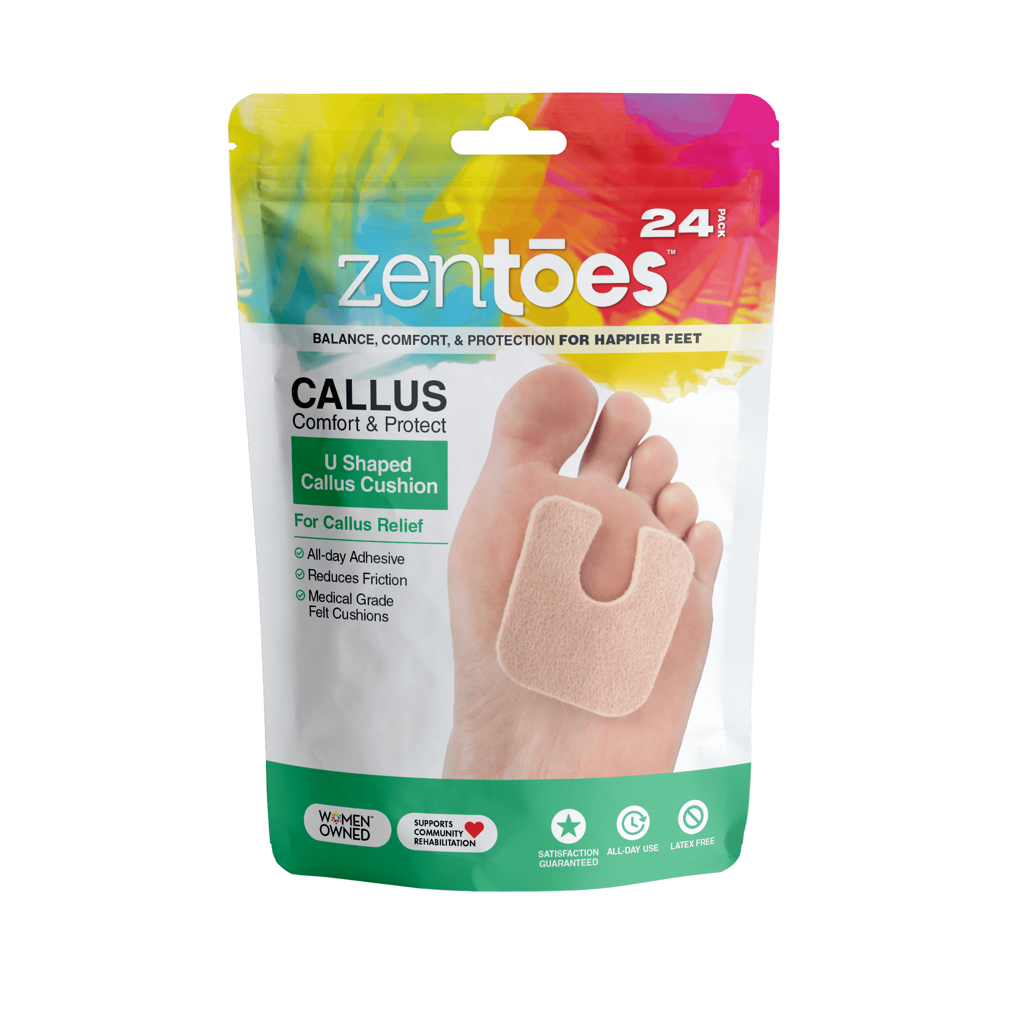 Amazon.com: Ajoysoul Upgraded Toe Callus Pad - 6 Packs Form Blister Pads  with Elastic Band - Callus Cushion for Corn, Callus, Blister, Friction  between Toe and Shoe : Health & Household