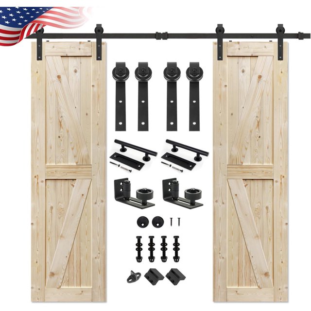 ZenZone 20 in. x 84 in. Double Unfinished British Brace Knotty Barn