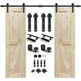 ZenZone 24 in. x 84 in. Double Unfinished British Brace Knotty Barn