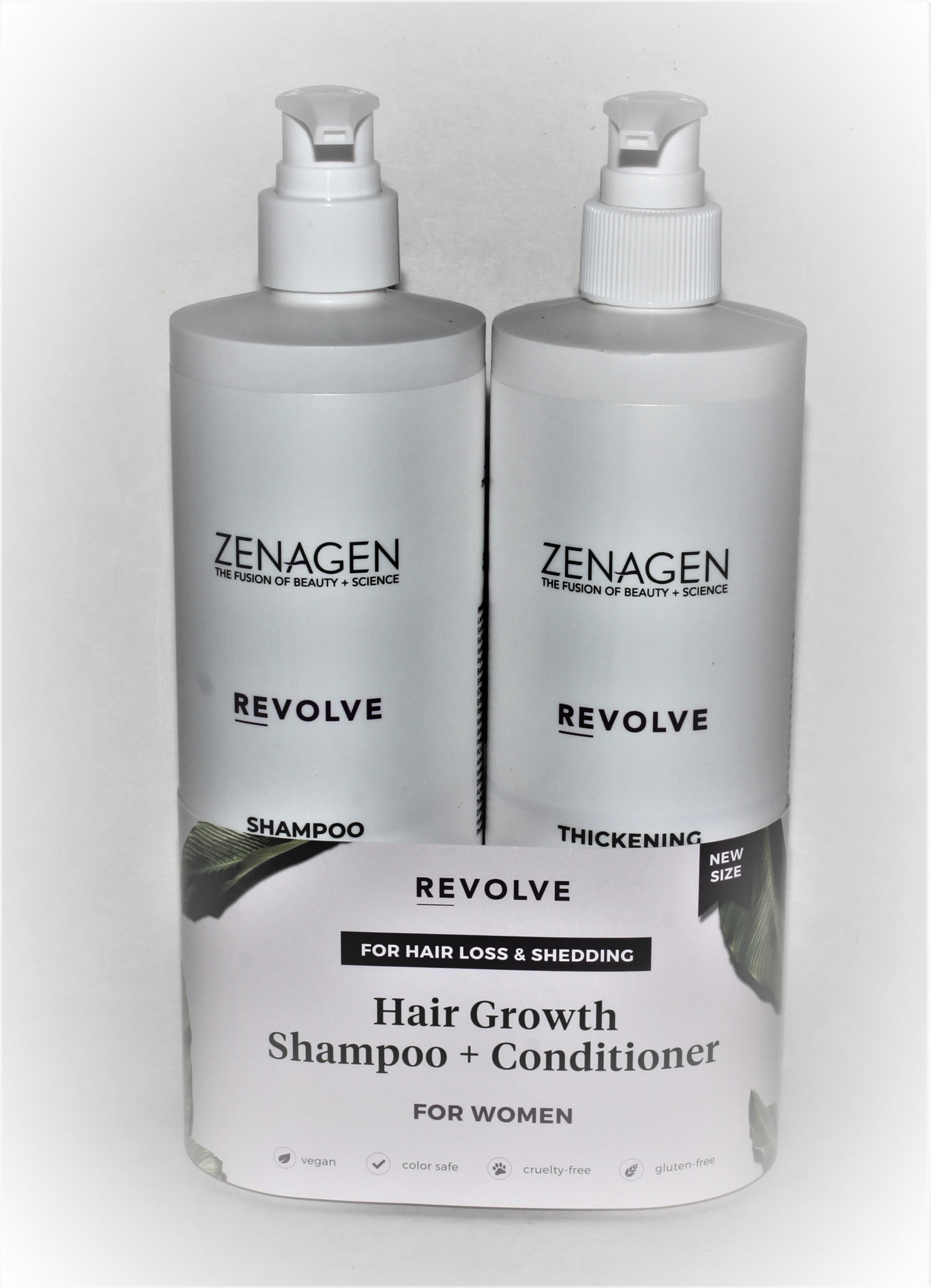 Zenagen Revolve Women's Hair Growth Shampoo and Conditioner 16.9oz DUO