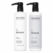 Zenagen Revolve Mens Thickening Shampoo & Conditioner Developed for Fine & Visibly Thinning Hair 16 Oz Set