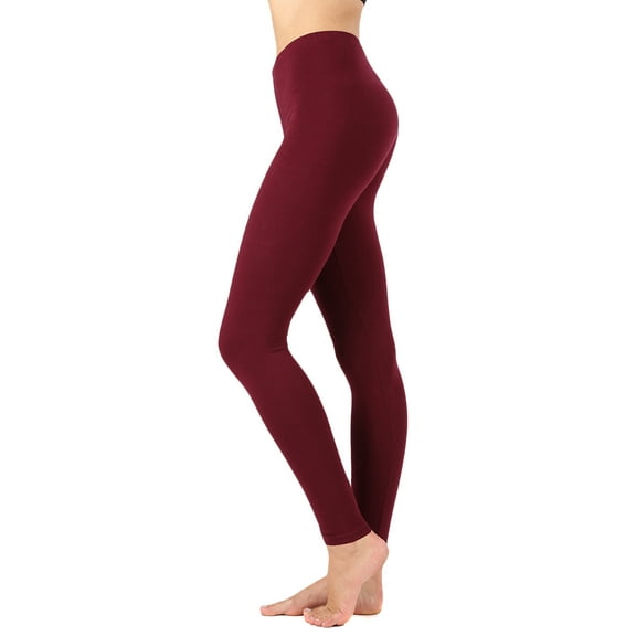 Zenana Plus Size Premium Cotton High Waist Full Ankle Length Leggings