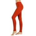 thumbnail image 1 of Zenana Plus Size Premium Cotton High Waist Full Ankle Length Leggings, 1 of 4