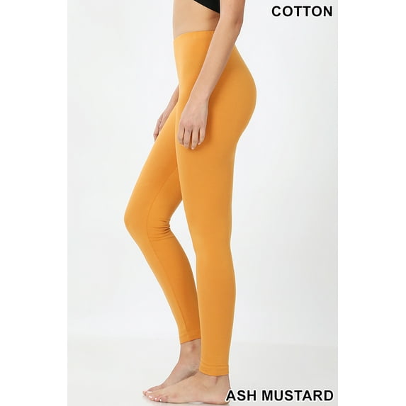 Zenana Women Premium Cotton High Waist Full Ankle Length Leggings