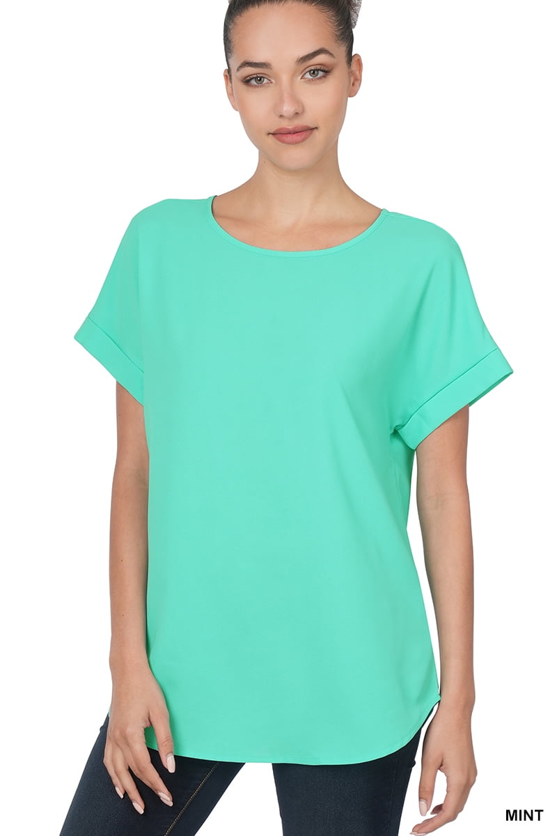 Plus Size Bow Round Neck Short Sleeve T-Shirt main image 1