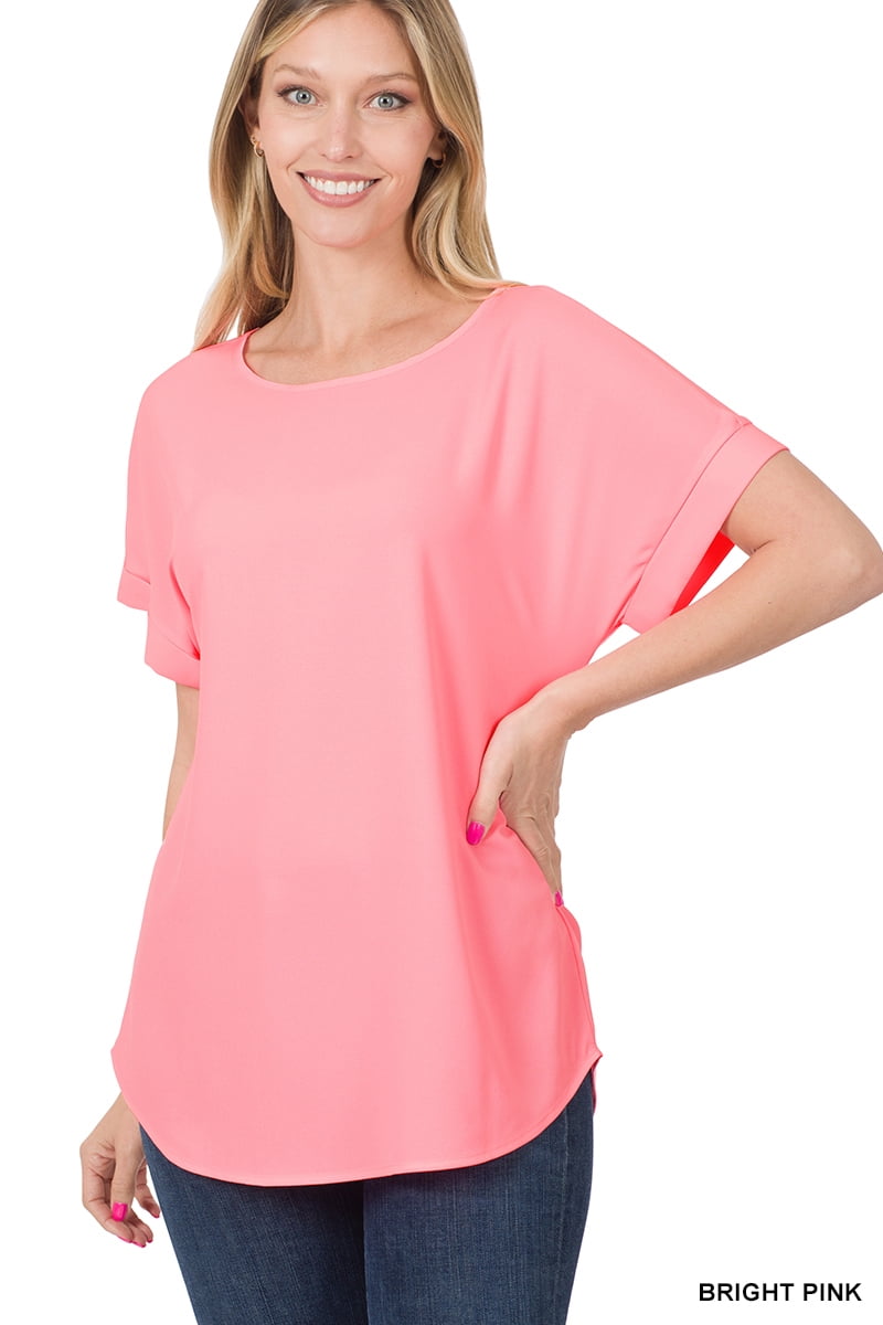 Plus Size Bow Round Neck Short Sleeve T-Shirt main image 0