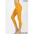 thumbnail image 1 of Zenana Premium Cotton Capri 3/4 Length Leggings Multiple Solid Colors Womens Sizes (S-XL), 1 of 2
