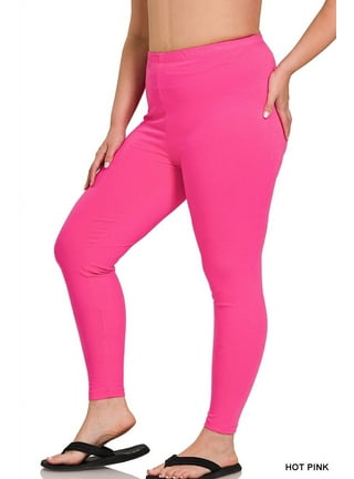 Plus Size Leggings in Plus Size Pants Pink Walmart