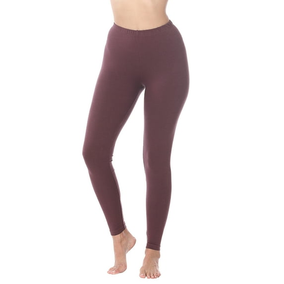Zenana Premium Cotton Full Ankle Length Womens Basic Leggings - Multiple Solid Colors Sizes S-3X