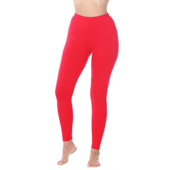 Zenana Premium Cotton Full Ankle Length Womens Basic Leggings - Multiple Solid Colors Sizes S-3X