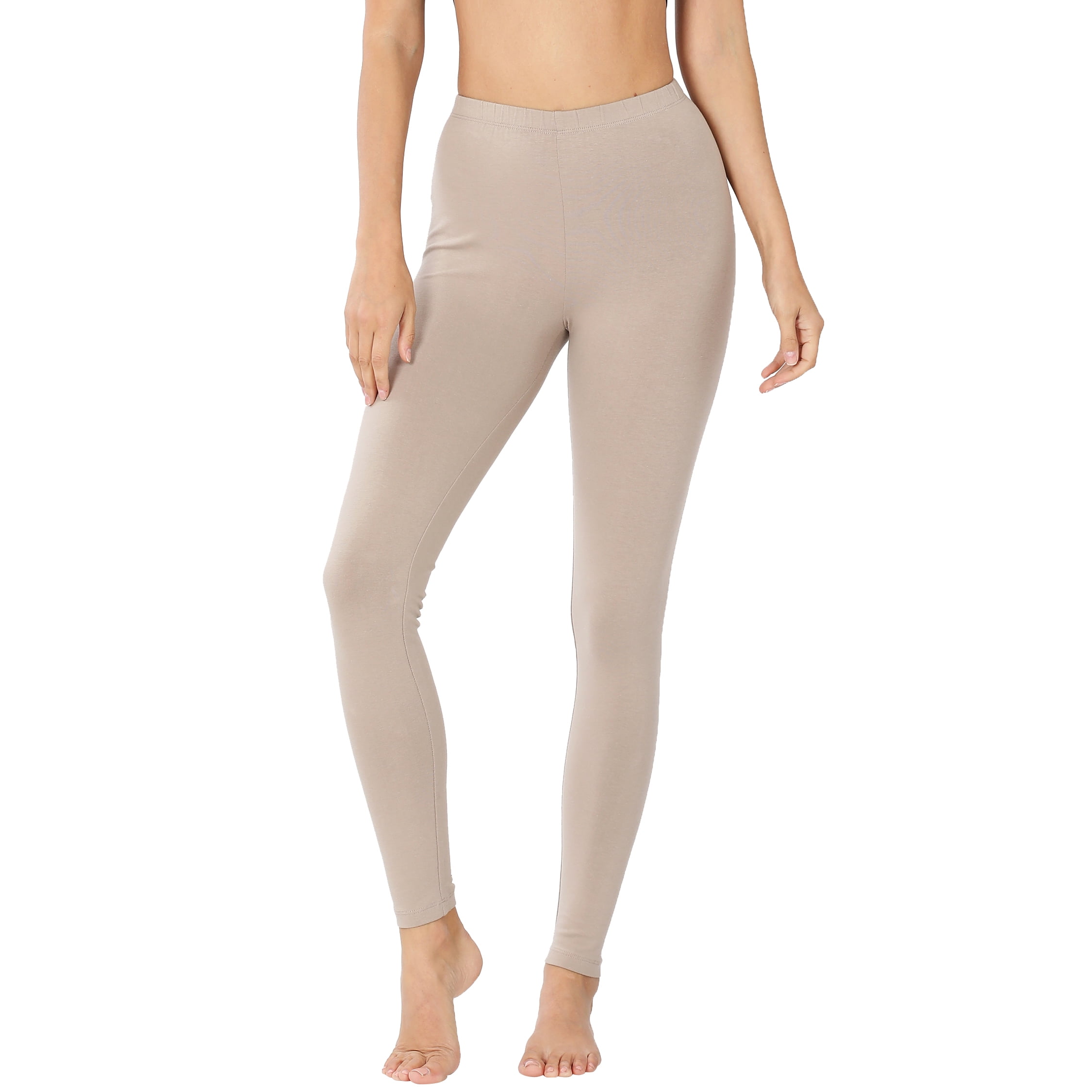 Zenana Premium Cotton Full Ankle Length Womens Basic Leggings