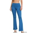 thumbnail image 1 of Zenana Regular and Plus Size Buttery Soft Banded High Waist Flared Leg Yoga Pants, 1 of 5
