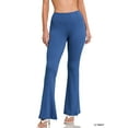 thumbnail image 1 of Zenana Regular and Plus Size Buttery Soft Banded High Waist Flared Leg Yoga Pants, 1 of 5