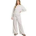 thumbnail image 1 of Zenana Scuba Crewneck Pullover and Pants Set, 1 of 5