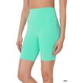 thumbnail image 1 of Zenana Women & Plus Athletic High Rise Wideband Workout Outseam Biker Shorts, 1 of 4