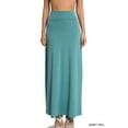 thumbnail image 1 of Zenana Women & Plus Basic Relaxed Foldable High Waist Draped Maxi Skirts, 1 of 4