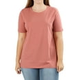 thumbnail image 1 of Zenana Women & Plus Cotton Crew Neck Short Sleeve Relaxed Fit Basic Tee Shirts, 1 of 3