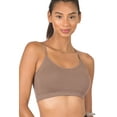 thumbnail image 1 of Zenana Women & Plus Cross Back Padded Seamless Bralette Sports Bras with Adjustable Strap, 1 of 2