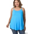 thumbnail image 1 of Zenana Women & Plus Front and Back Reversible Spaghetti Strap Flowy Cami Tank Tops, 1 of 6