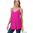 thumbnail image 1 of Zenana Women & Plus Front and Back Reversible Spaghetti Strap Flowy Cami Tank Tops, 1 of 6