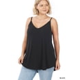 thumbnail image 1 of Zenana Women & Plus Front and Back Reversible Spaghetti Strap Flowy Cami Tank Tops, 1 of 6