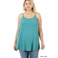 thumbnail image 1 of Zenana Women & Plus Front and Back Reversible Spaghetti Strap Flowy Cami Tank Tops, 1 of 6