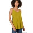 thumbnail image 1 of Zenana Women & Plus Front and Back Reversible Spaghetti Strap Flowy Cami Tank Tops, 1 of 6