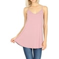 thumbnail image 1 of Zenana Women & Plus Front and Back Reversible Spaghetti Strap Flowy Cami Tank Tops, 1 of 6