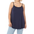 thumbnail image 1 of Zenana Women & Plus Front and Back Reversible Spaghetti Strap Flowy Cami Tank Tops, 1 of 6