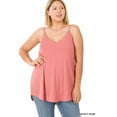 thumbnail image 1 of Zenana Women & Plus Front and Back Reversible Spaghetti Strap Flowy Cami Tank Tops, 1 of 6