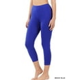 thumbnail image 1 of Zenana Women & Plus Premium Cotton Mid-High Waist Capri Leggings, 1 of 3