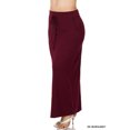 thumbnail image 1 of Zenana Women & Plus Relaxed Drawstring Waist Draped Basic Maxi Skirts with Side Pockets, 1 of 6