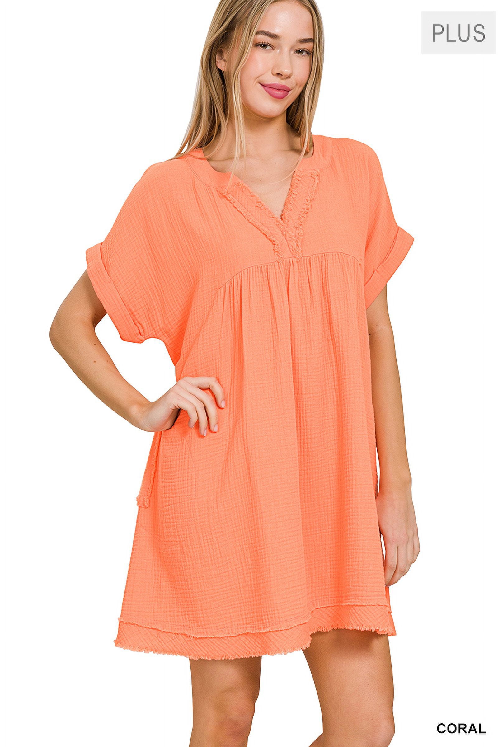 Zelina V-Neck Short Sleeve Dress main image 1