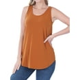 thumbnail image 1 of Zenana Women & Plus Relaxed Fit Scoop Neck Sleeveless Round Hem Blouse Tank Top, 1 of 3