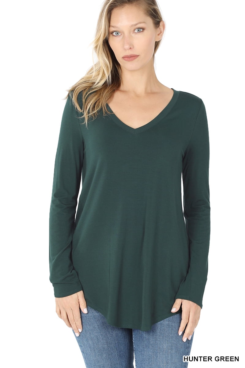 Zenana Flowy Round Hem Rayon Short Sleeve T-Shirt