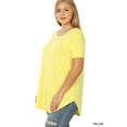 thumbnail image 1 of Zenana Plus Size Short Sleeve Round Neck & Hem Relaxed Fit Casual Tee Shirt Top, 1 of 5