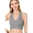 thumbnail image 1 of Zenana Women & Plus Size Ribbed Cropped Racerback Tank Top (S-3XL), 1 of 5