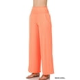 thumbnail image 1 of Zenana Women & Plus Smocked Wide Waistband Flared Bottom Casual Lounge Gaucho Pants, 1 of 4