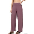 thumbnail image 1 of Zenana Women & Plus Smocked Wide Waistband Flared Bottom Casual Lounge Gaucho Pants, 1 of 4
