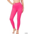 thumbnail image 1 of Zenana Women & Plus Soft Wide Waistband Active Fitness Tight Yoga Leggings with Pockets (Single & Multi-Packs Available), 1 of 3