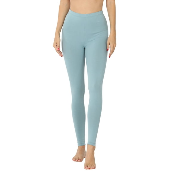 Zenana Women Premium Cotton High Waist Full Ankle Length Leggings