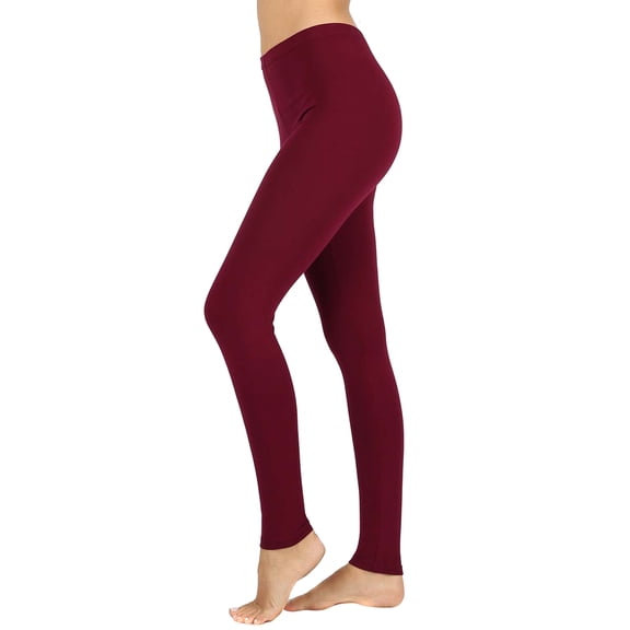 Zenana Women Premium Cotton High Waist Full Ankle Length Leggings
