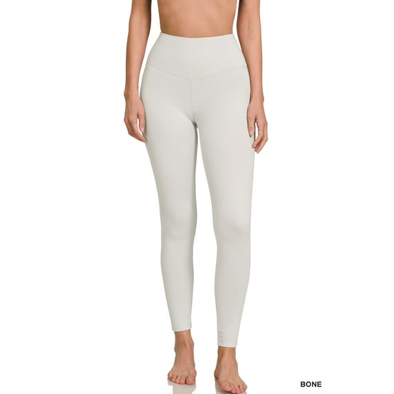 Zenana Women's Brushed Microfiber Full-Length Leggings – Regular & Plus Size