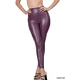 thumbnail image 1 of Zenana Women's High Rise Full Length Waist Band Faux Leather Tight Leggings, 1 of 5
