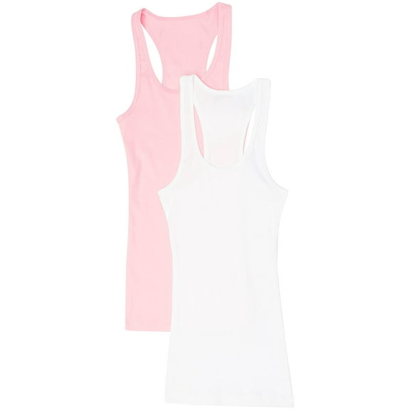 Zenana Women's & Plus Ribbed Cami Racerback Workout Cotton Tank Tops