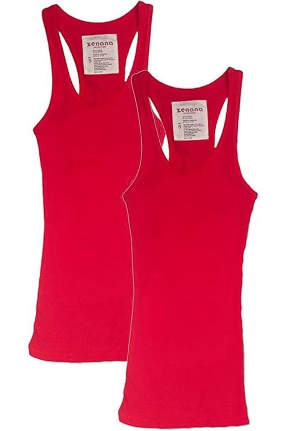 Women's & Plus Ribbed Cami Racerback Workout Cotton Tank Tops