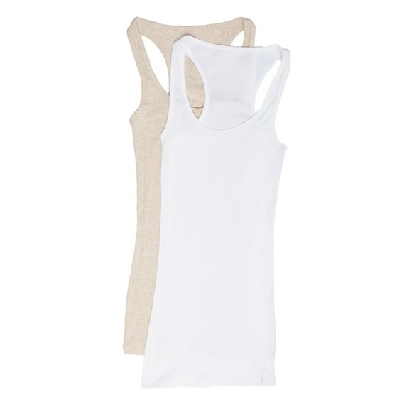 Zenana Women's & Plus Ribbed Cami Racerback Workout Cotton Tank Tops