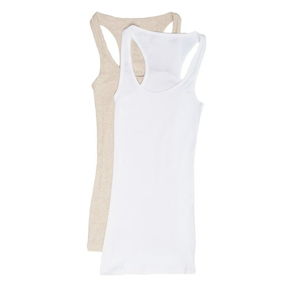 Zenana Women's & Plus Ribbed Cami Racerback Workout Cotton Tank Tops