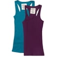 thumbnail image 1 of Zenana Women's & Plus Ribbed Cami Racerback Workout Cotton Tank Tops, 1 of 2