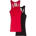 thumbnail image 1 of Zenana Women's & Plus Ribbed Cami Racerback Workout Cotton Tank Tops, 1 of 3